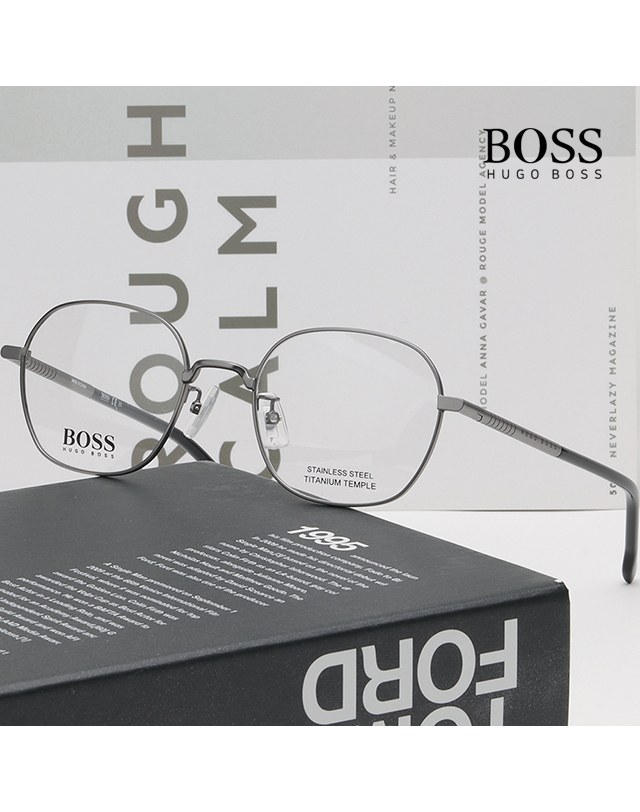 보스 휴고 보스 티타늄 안경테 BOSS1109F R80 명품 스테인리스 초경량 착용컷