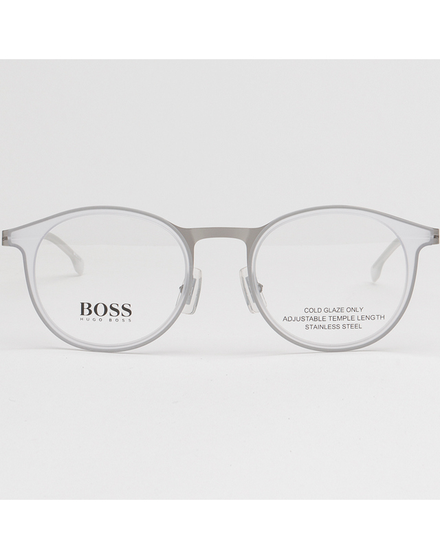 보스 휴고 보스 안경테 BOSS1245 CDN 초경량 명품 남자 여자 라운드 착용컷