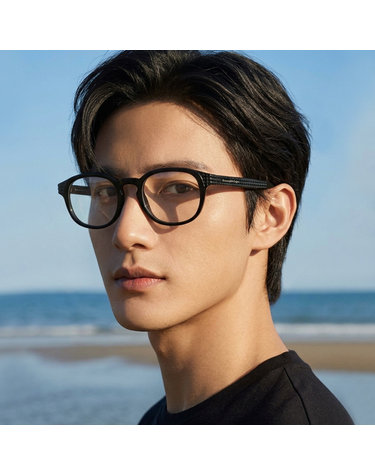 제냐 안경테 EZ5108 001 명품 블랙 심플한 뿔테