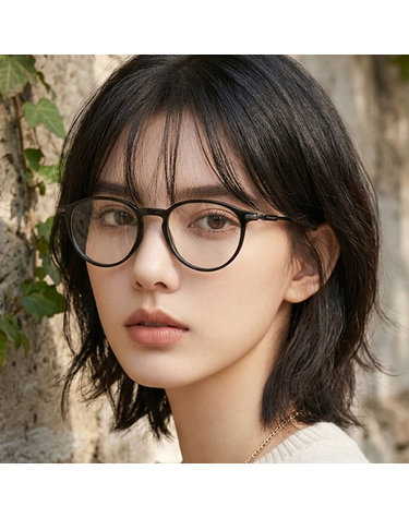 페라가모 안경테 SF2976 001 명품 라운드 얇은 뿔테 데일리 패션