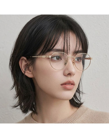 페라가모 안경테 SF2596 710 티타늄 명품 여자 남자 라운드 메탈테 패션