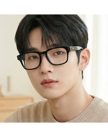 페라가모 안경테 SF2958 001 명품 사각 블랙 뿔테 패션