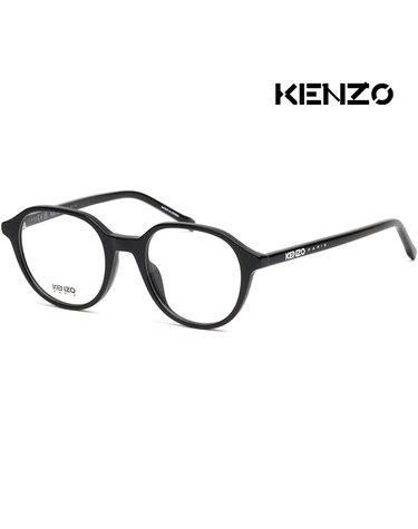 겐조 안경테 KZ50166I 001 라운드 가벼운 뿔테 명품 블랙