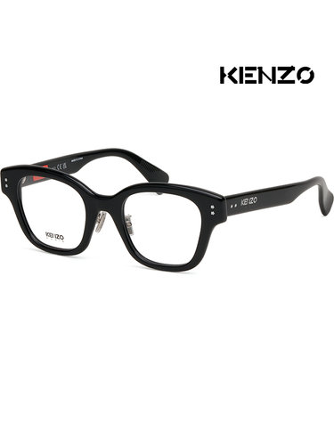 겐조 안경테 KZ50199F 001 명품 패션 아시안핏 볼드 캣아이 사각 블랙 뿔테