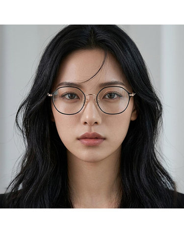 랑방 안경테 LNV256SLB 715 티타늄 명품 레트로 원형테 남자 여자 패션