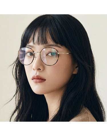 랑방 안경테 LNV255SLB 718 명품 패션 하바나 골드 티타늄 안경 여자 남자