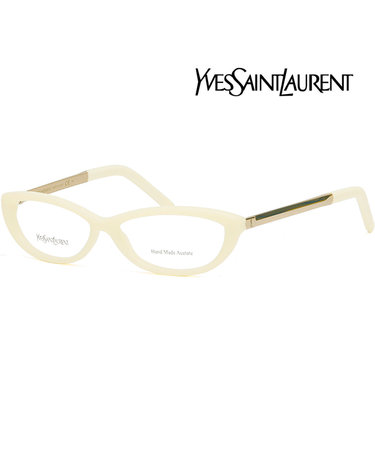 생로랑 안경테 YSL6332 8I1 명품 여자 남자 아이보리 오벌 뿔테