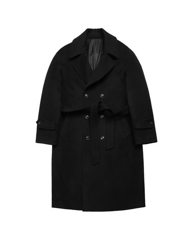 Cashmere Double Coat (Black)