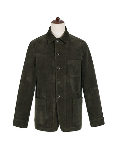 Corduroy French Work Jacket (Khaki)