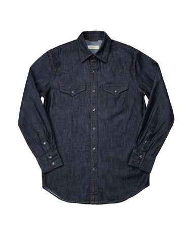 035 Denim Western Shirts (Blue)