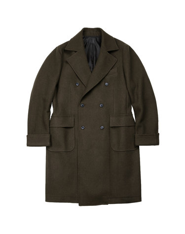 Bonheur Wool Polo Coat (Khaki)