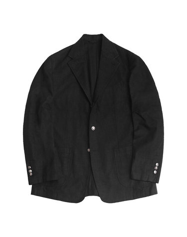 408 Linen Washed Jacket (Black)