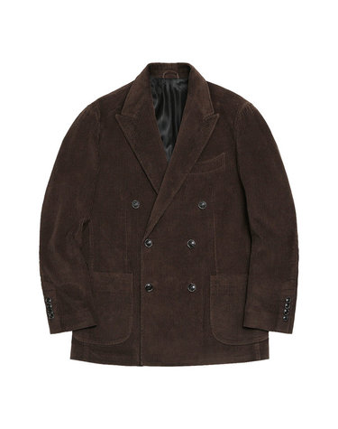 6B Corduroy Washed Double Jacket (Brown)
