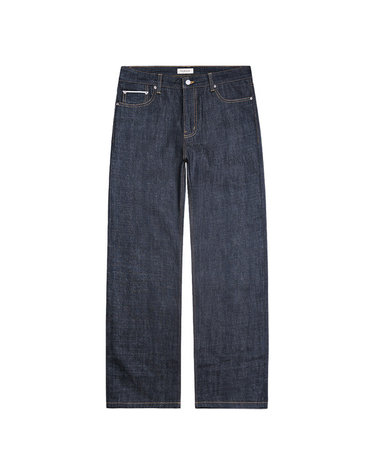 075 Raw Selvedge denim Jeans (Indigo Blue)