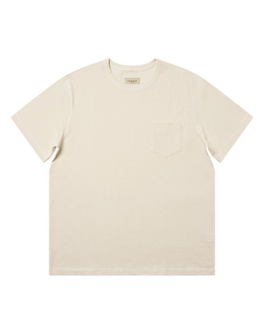 3N605 Poket T-Shirts (Ivory)