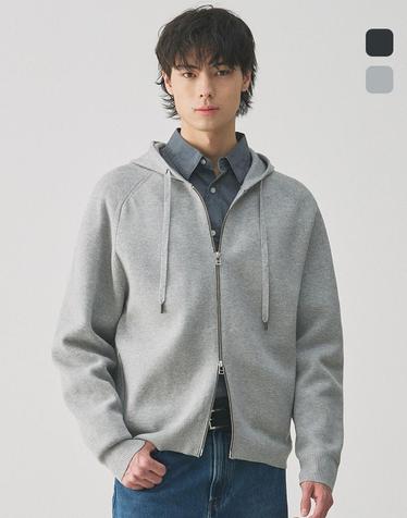 건지울른스 더블 스트럭쳐 후드 니트 집업 컬렉션