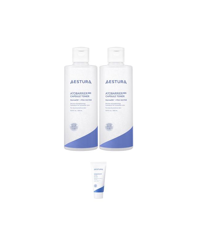 에스트라 아토베리어365 캡슐토너 300ml x 2개 착용컷