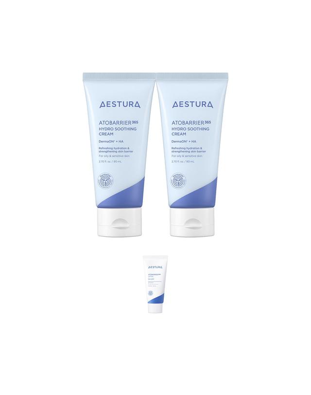 에스트라 아토베리어365 하이드로 수딩크림 80ml x 2개 착용컷
