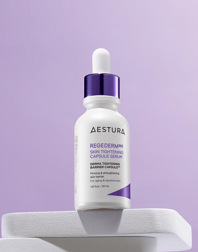 에스트라 리제덤365 모공탄력 캡슐세럼 30ml 착용컷