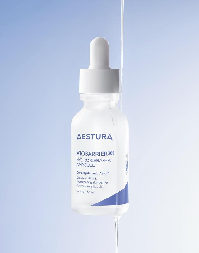 에스트라 아토베리어365 세라-히알 속수분 앰플 30ml 착용컷