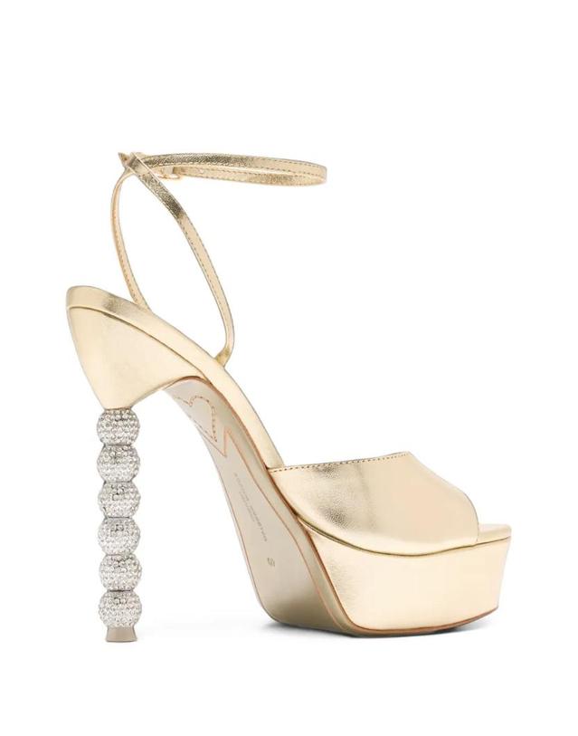 소피아 웹스터 [해외직구] 26 FW 소피아웹스터 Effie crystal embellished platform sandals SAW26048CHAMPN TP459432528 착용컷