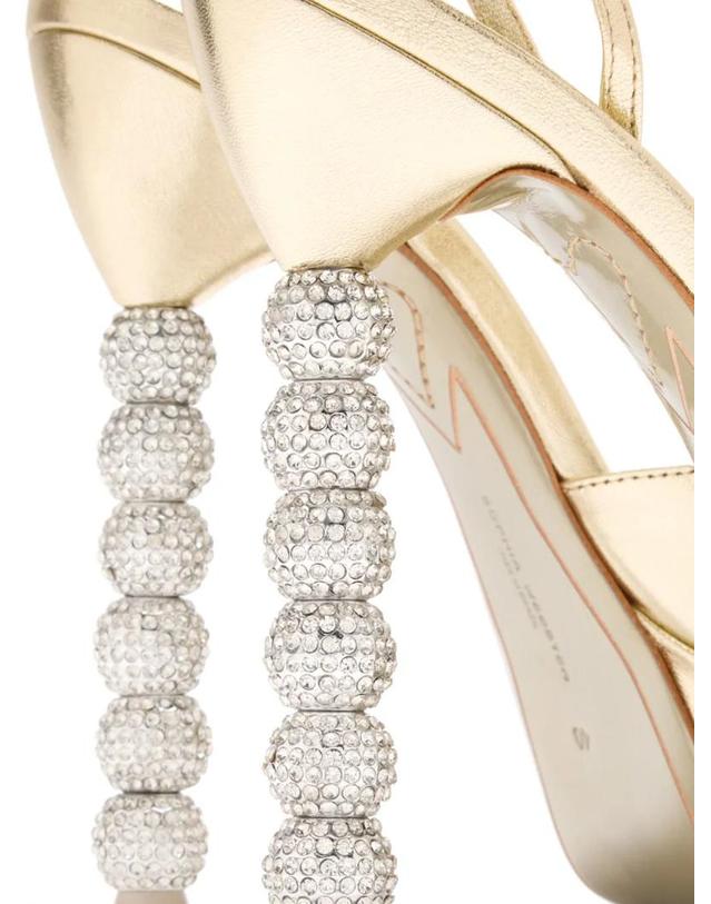 소피아 웹스터 [해외직구] 26 FW 소피아웹스터 Effie crystal embellished platform sandals SAW26048CHAMPN TP459432528 착용컷