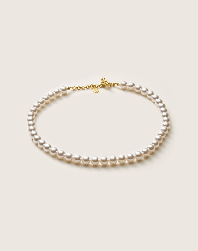 아마디 CLASSIC PEARL NECKLACE 8mm 착용컷