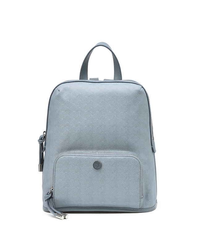 닥스 액세서리 [CARLISLE MESH FABRIC] 블루 칼라일 패턴 나일론 백팩 S 밝은 블루 착용컷