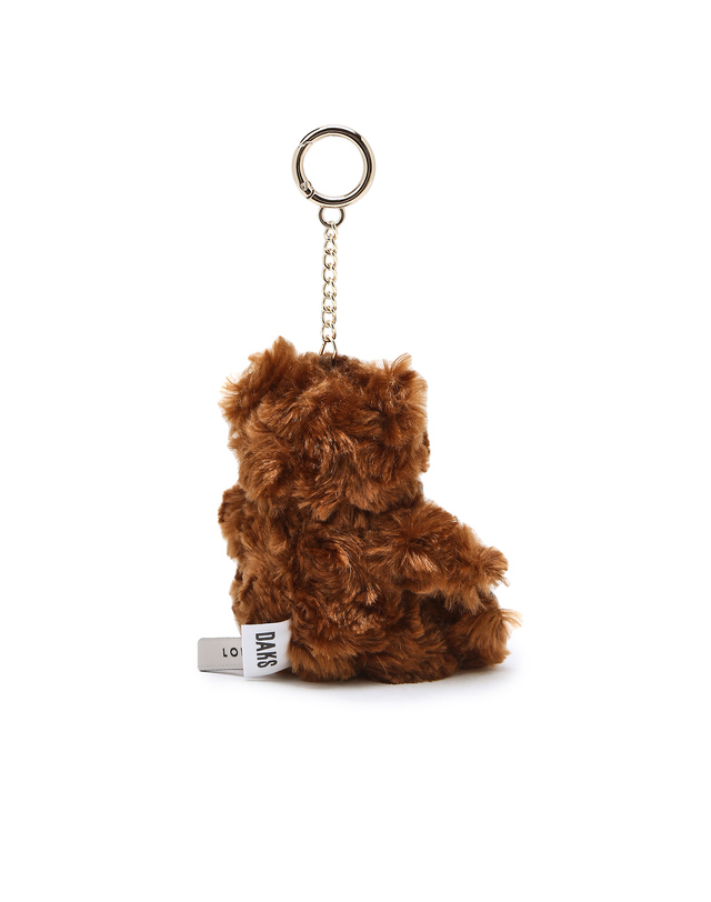 닥스 액세서리 [DAKS BEAR] 닥스 베어 키링 겸 참장식 브라운 착용컷
