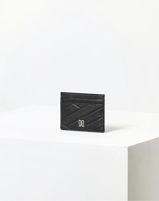 닥스 액세서리 [CARLISLE MODERN]블랙 칼라일 패턴 골드 DD 카드홀더 착용컷