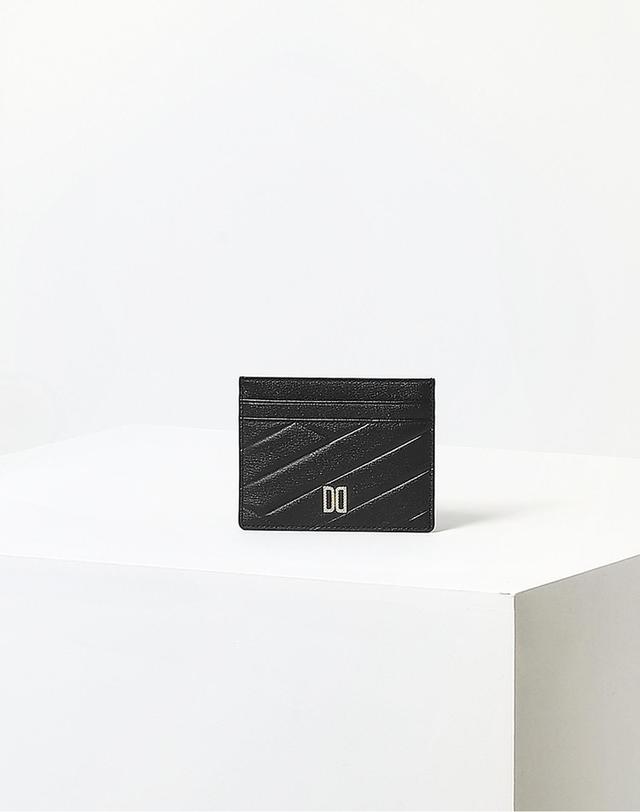 닥스 액세서리 [CARLISLE MODERN]블랙 칼라일 패턴 골드 DD 카드홀더 착용컷