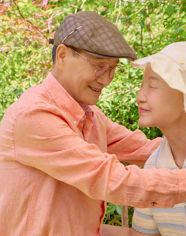 [신상] 브라운 체크 메쉬 헌팅캡