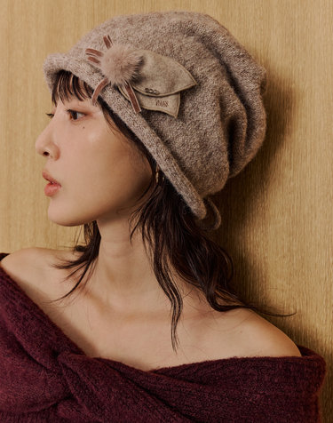 [신상][브로치]아이보리 닥스 코사지 꽃 브로치 모자