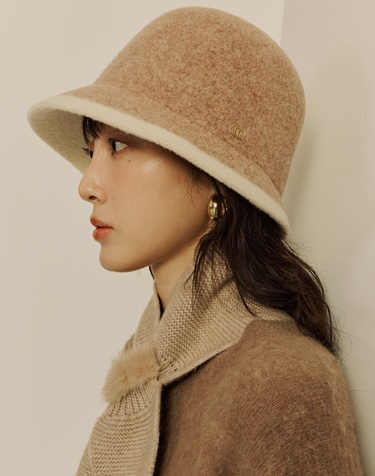 [신상]핑크 투톤 DD로고 여성 클로슈햇