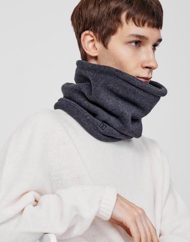 [DAKS MUFFLER][넥워머] 그레이 DD로고자수 솔리드 넥워머