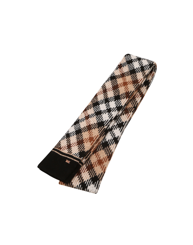 닥스 액세서리 브라운 체크 울캐시미어혼방 머플러 상세