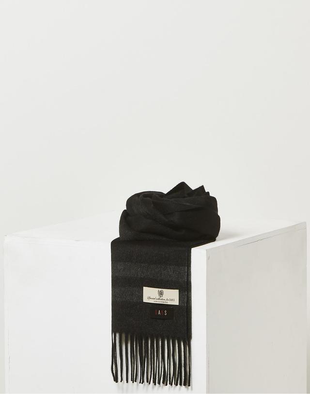 닥스 액세서리 [DAKS MUFFLER][캐시미어100][목도리] 남녀공용 블랙 체크 캐시미어100% 머플러 진한 그레이 상세