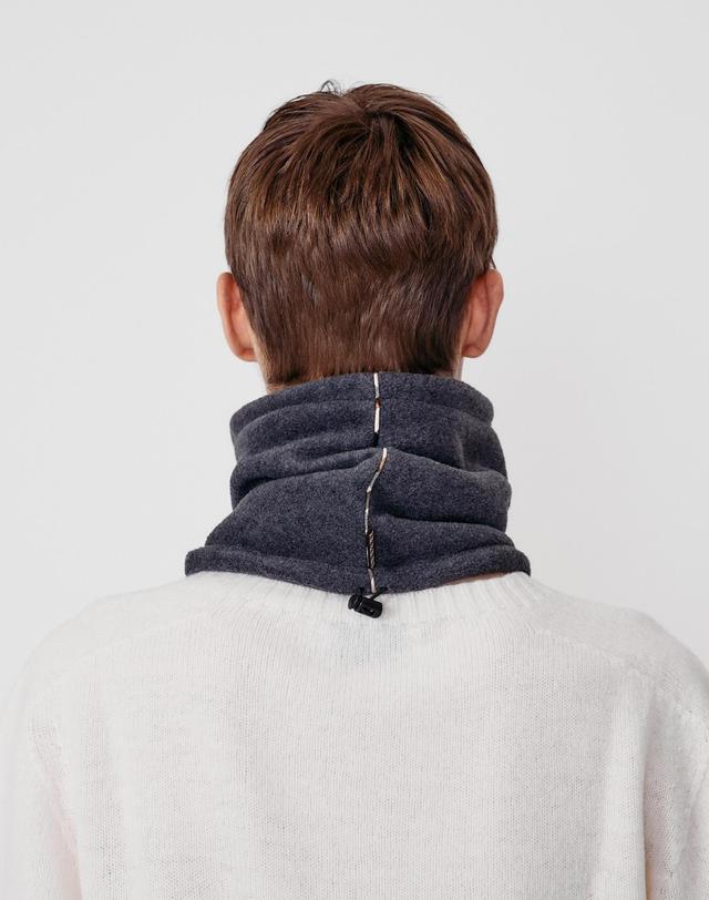 닥스 액세서리 [DAKS MUFFLER][넥워머] 그레이 DD로고자수 솔리드 넥워머 착용컷