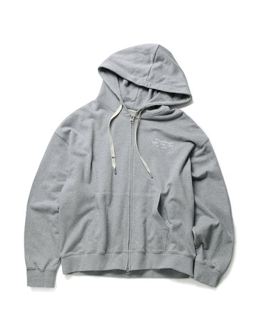 Classic Logo Light Hood Full zip-up_Melange Grey