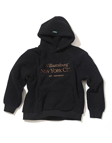Classic Logo Boa Fleece Hoodie_Black