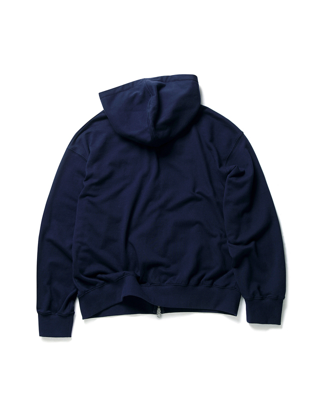윌리엄스버그 뉴욕시티 Classic Logo Light Hood Full zip-up_Navy 네이비 착용컷