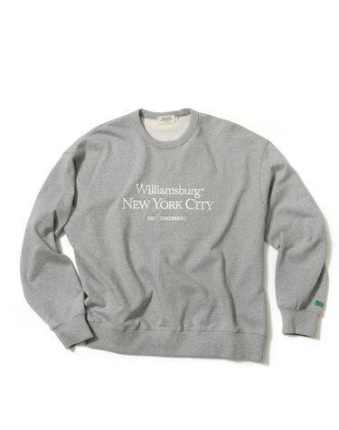 Classic Logo Needlework Sweat Shirt_Melange Grey