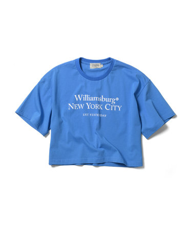 Classic Logo Crop Round T_Blue