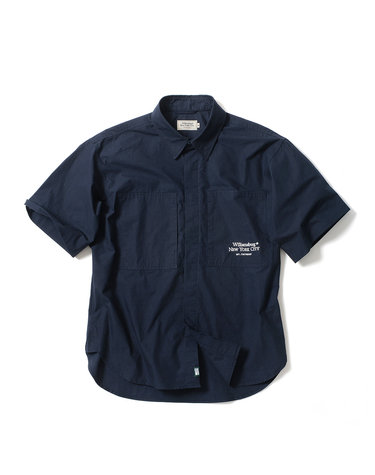 Relaxed Short Sleeve Shirt_Navy