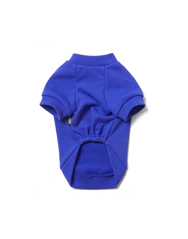 윌리엄스버그 뉴욕시티 Classic Logo Dog Sweat Shirt_Blue 블루 착용컷