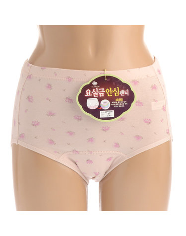 꽃무늬 4중원단 요실금 팬티 mpt2065