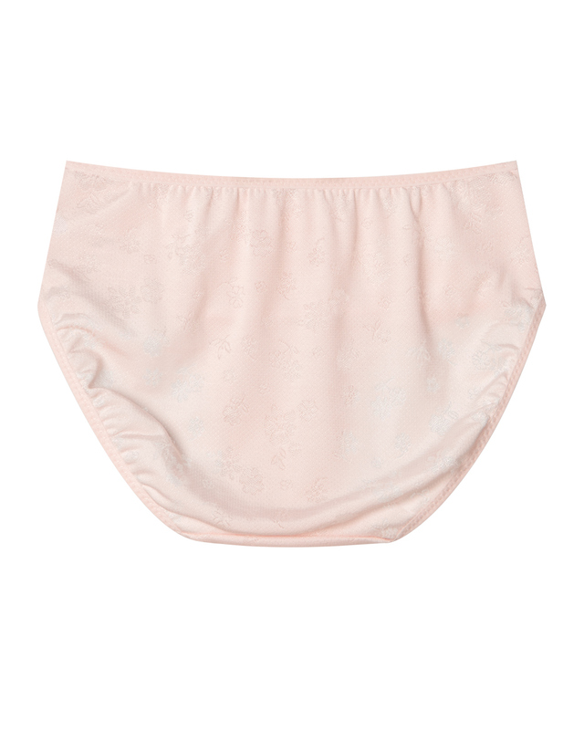 더보엠 은은한 꽃무늬 쿨 인견 기본 데일리 팬티 착용컷