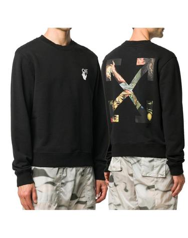 [OFFWHITE] 파스칼 애로우 맨투맨 슬림 OMBA025F20FLE0041001