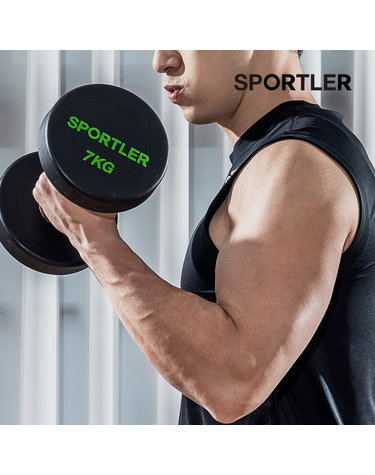 스포틀러 CPU 아령 덤벨 3kg 5kg 7kg 8kg 10kg 12kg 웨이트 실내 근력 홈트 운동 기구