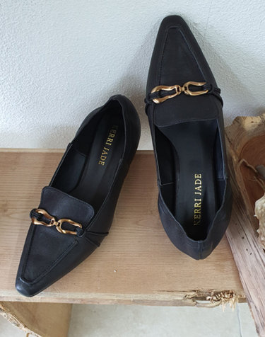 Wave Chain Loafer_Black